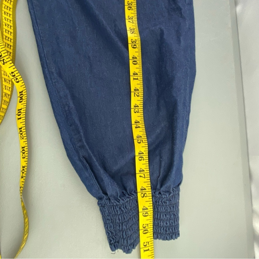 I.Q. denim cotton jumpsuit women's size large - Picture 12 of 16